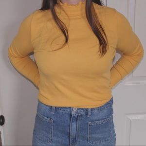 Hollister Ruffled Turtleneck